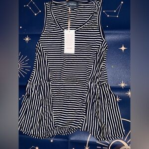 ModCloth high low striped tank XXS